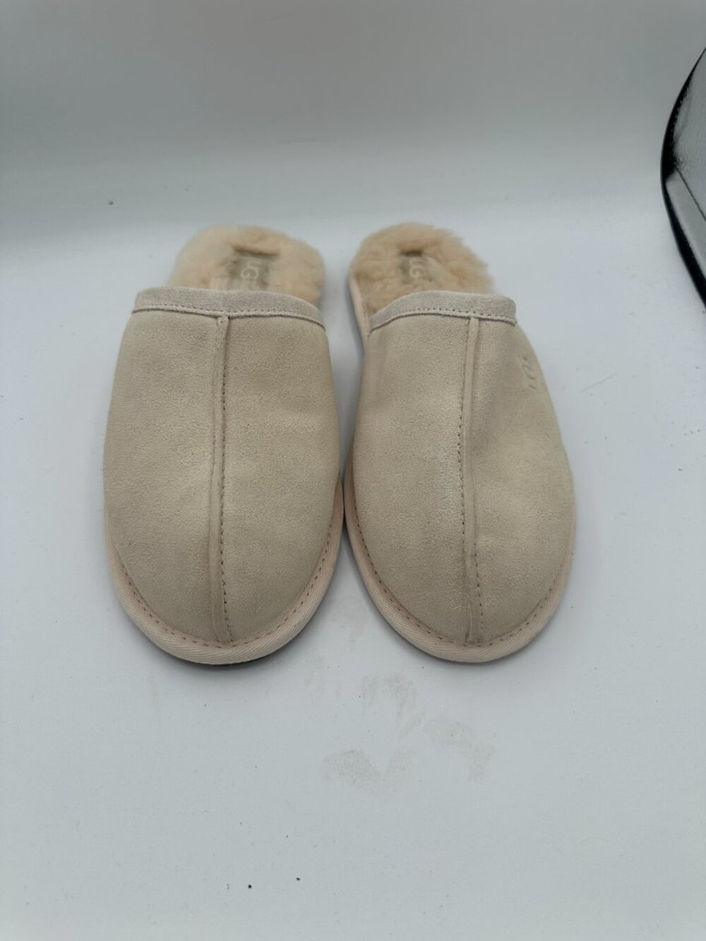 UGG Pearle UggPlush Scuff Slip On House Slipper 1115139 Cream Women's 8 - Picture 2 of 6